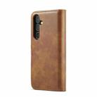 For Samsung Galaxy S24 FE 5G DG.MING Crazy Horse Texture Detachable Magnetic Leather Case(Brown) - 3