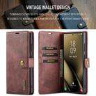 For Samsung Galaxy S25 Ultra 5G DG.MING Crazy Horse Texture Detachable Magnetic Leather Case(Red) - 3
