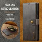 For Samsung Galaxy S25 Ultra 5G DG.MING Crazy Horse Texture Detachable Magnetic Leather Case(Grey) - 2
