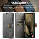 For Samsung Galaxy S25 Ultra 5G DG.MING Crazy Horse Texture Detachable Magnetic Leather Case(Grey) - 3