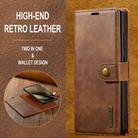 For Samsung Galaxy S25 Ultra 5G DG.MING Crazy Horse Texture Detachable Magnetic Leather Case(Brown) - 2
