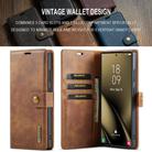 For Samsung Galaxy S25 Ultra 5G DG.MING Crazy Horse Texture Detachable Magnetic Leather Case(Brown) - 3