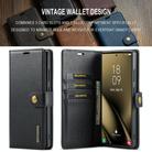 For Samsung Galaxy S25 Ultra 5G DG.MING Crazy Horse Texture Detachable Magnetic Leather Case(Black) - 3