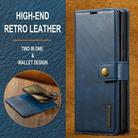 For Samsung Galaxy S25 Ultra 5G DG.MING Crazy Horse Texture Detachable Magnetic Leather Case(Blue) - 2