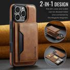 For iPhone 16 Pro Max DG.MING MAGKING-K2 Series MagSafe RFID Card Bag Detachable Phone Case(Brown) - 2