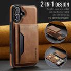 For iPhone 16 Plus DG.MING MAGKING-K2 Series MagSafe RFID Card Bag Detachable Phone Case(Brown) - 2