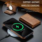 For iPhone 16 Plus DG.MING MAGKING-K2 Series MagSafe RFID Card Bag Detachable Phone Case(Brown) - 3