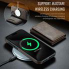 For iPhone 16 Plus DG.MING MAGKING-K2 Series MagSafe RFID Card Bag Detachable Phone Case(Coffee) - 3