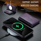 For iPhone 16 Plus DG.MING MAGKING-K2 Series MagSafe RFID Card Bag Detachable Phone Case(Purple) - 3