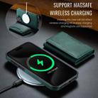 For iPhone 16 DG.MING MAGKING-K2 Series MagSafe RFID Card Bag Detachable Phone Case(Green) - 3