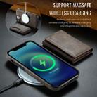 For iPhone 12 / 12 Pro DG.MING MAGKING-K2 Series MagSafe RFID Card Bag Detachable Phone Case(Coffee) - 3