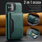 For iPhone 12 / 12 Pro DG.MING MAGKING-K2 Series MagSafe RFID Card Bag Detachable Phone Case(Green) - 2