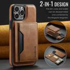 For iPhone 12 Pro Max DG.MING MAGKING-K2 Series MagSafe RFID Card Bag Detachable Phone Case(Brown) - 2