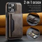 For iPhone 12 Pro Max DG.MING MAGKING-K2 Series MagSafe RFID Card Bag Detachable Phone Case(Coffee) - 2