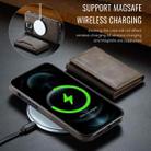 For iPhone 12 Pro Max DG.MING MAGKING-K2 Series MagSafe RFID Card Bag Detachable Phone Case(Coffee) - 3