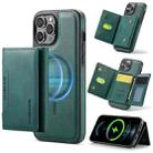 For iPhone 12 Pro Max DG.MING MAGKING-K2 Series MagSafe RFID Card Bag Detachable Phone Case(Green) - 1