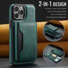 For iPhone 12 Pro Max DG.MING MAGKING-K2 Series MagSafe RFID Card Bag Detachable Phone Case(Green) - 2