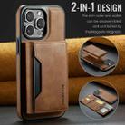 For iPhone 13 Pro Max DG.MING MAGKING-K2 Series MagSafe RFID Card Bag Detachable Phone Case(Brown) - 2