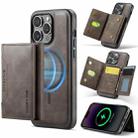 For iPhone 13 Pro Max DG.MING MAGKING-K2 Series MagSafe RFID Card Bag Detachable Phone Case(Coffee) - 1