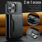 For iPhone 13 Pro DG.MING MAGKING-K2 Series MagSafe RFID Card Bag Detachable Phone Case(Black) - 2