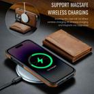 For iPhone 13 Pro DG.MING MAGKING-K2 Series MagSafe RFID Card Bag Detachable Phone Case(Brown) - 3