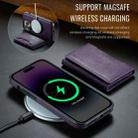 For iPhone 13 Pro DG.MING MAGKING-K2 Series MagSafe RFID Card Bag Detachable Phone Case(Purple) - 3