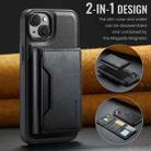 For iPhone 13 DG.MING MAGKING-K2 Series MagSafe RFID Card Bag Detachable Phone Case(Black) - 2