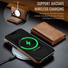 For iPhone 13 DG.MING MAGKING-K2 Series MagSafe RFID Card Bag Detachable Phone Case(Brown) - 3