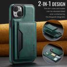 For iPhone 13 DG.MING MAGKING-K2 Series MagSafe RFID Card Bag Detachable Phone Case(Green) - 2