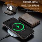 For iPhone 14 DG.MING MAGKING-K2 Series MagSafe RFID Card Bag Detachable Phone Case(Coffee) - 3