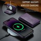 For iPhone 14 Pro DG.MING MAGKING-K2 Series MagSafe RFID Card Bag Detachable Phone Case(Purple) - 3