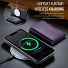 For iPhone 16e DG.MING MAGKING-K2 Series MagSafe RFID Card Bag Detachable Phone Case(Purple) - 3