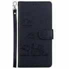 For Samsung Galaxy M55 Cute Cats RFID Leather Phone Case(Black) - 2