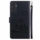For Samsung Galaxy M55 Cute Cats RFID Leather Phone Case(Black) - 3