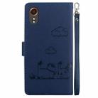 For Samsung Galaxy Xcover 7 Cute Cats RFID Leather Phone Case(Blue) - 3