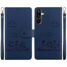 For Samsung Galaxy M16 5G / F16 5G / M36 5G Cute Cats RFID Leather Phone Case(Blue) - 1