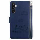 For Samsung Galaxy M16 5G / F16 5G / M36 5G Cute Cats RFID Leather Phone Case(Blue) - 3