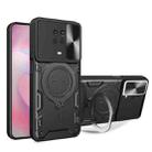 For Nokia G10 / G20 CD Texture Sliding Camshield Magnetic Holder Phone Case(Black) - 1