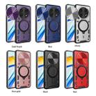 For Huawei nova Y91 4G CD Texture Sliding Camshield Magnetic Holder Phone Case(Black) - 2