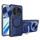 For Huawei nova Y91 4G CD Texture Sliding Camshield Magnetic Holder Phone Case(Blue) - 1