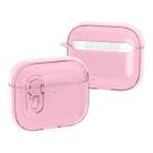 For AirPods 4 Ice Crystals Shockproof Earphone Protective Case(Pink) - 1