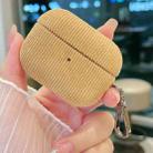 For AirPods Pro 2 Corduroy Cloth Pattern Earphone Protective Case(Khaki) - 1