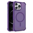 For iPhone 12 / 12 Pro Skin Feel MagSafe Phone Case(Purple) - 1