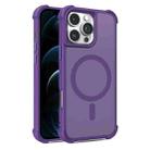 For iPhone 12 Pro Max Skin Feel MagSafe Phone Case(Purple) - 1
