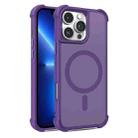 For iPhone 13 Pro Skin Feel MagSafe Phone Case(Purple) - 1