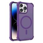 For iPhone 14 Pro Skin Feel MagSafe Phone Case(Purple) - 1