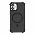 For iPhone 16 Skin Feel MagSafe Phone Case(Black) - 1