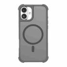 For iPhone 16 Skin Feel MagSafe Phone Case(Grey) - 1