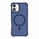 For iPhone 16 Skin Feel MagSafe Phone Case(Blue) - 1