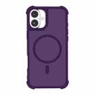 For iPhone 16 Plus Skin Feel MagSafe Phone Case(Purple) - 1